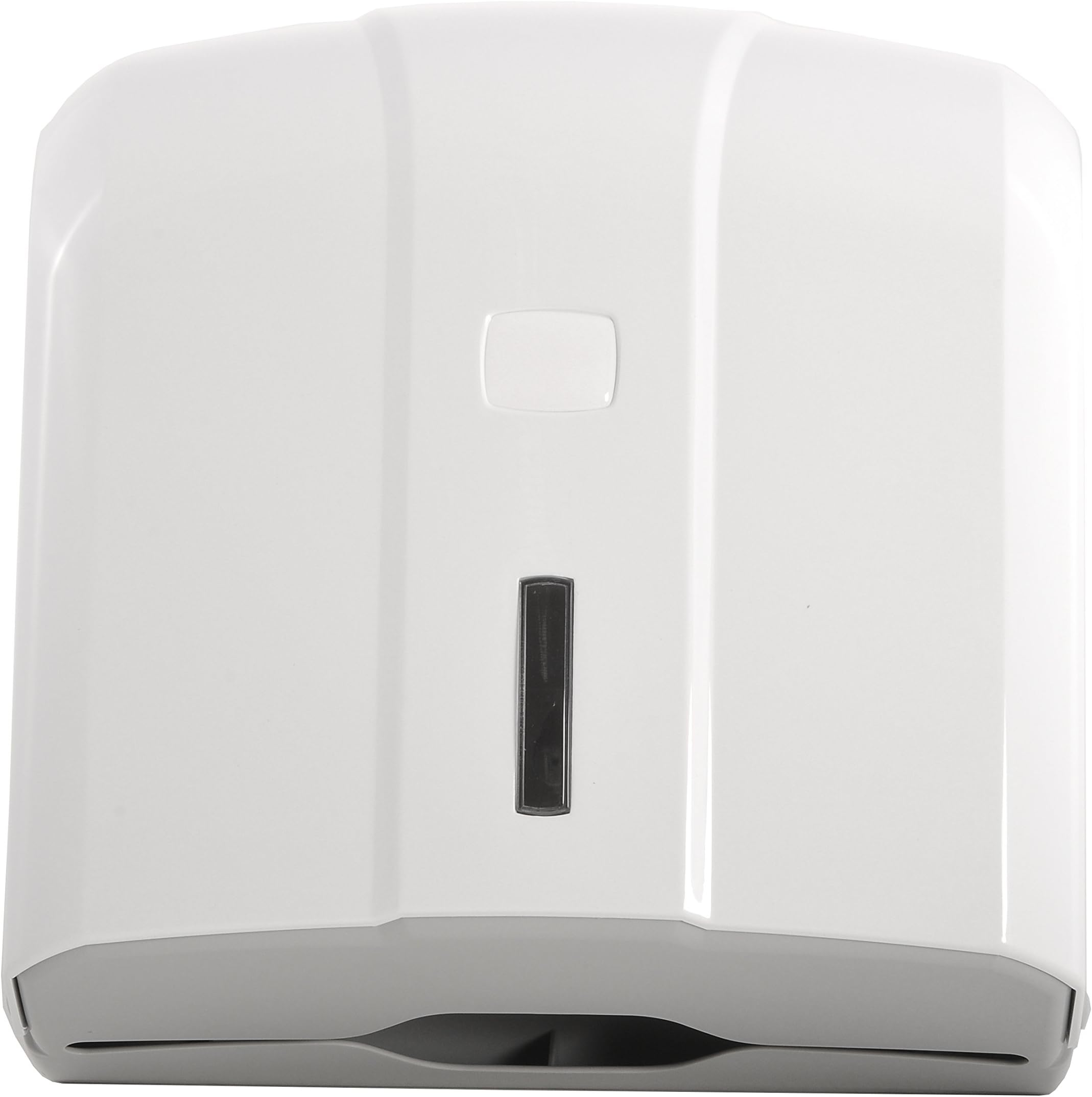 SemyTop Paper Towel Dispenser for approx.400 ZZ/C-Fold Sheets, plastic, white
