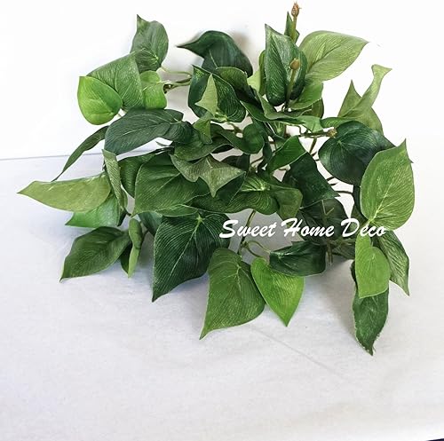 Miniatura 1 de Sweet Home Deco planta de hojas artificiales tamaño pequeño juego de 3 unidades para artesanías