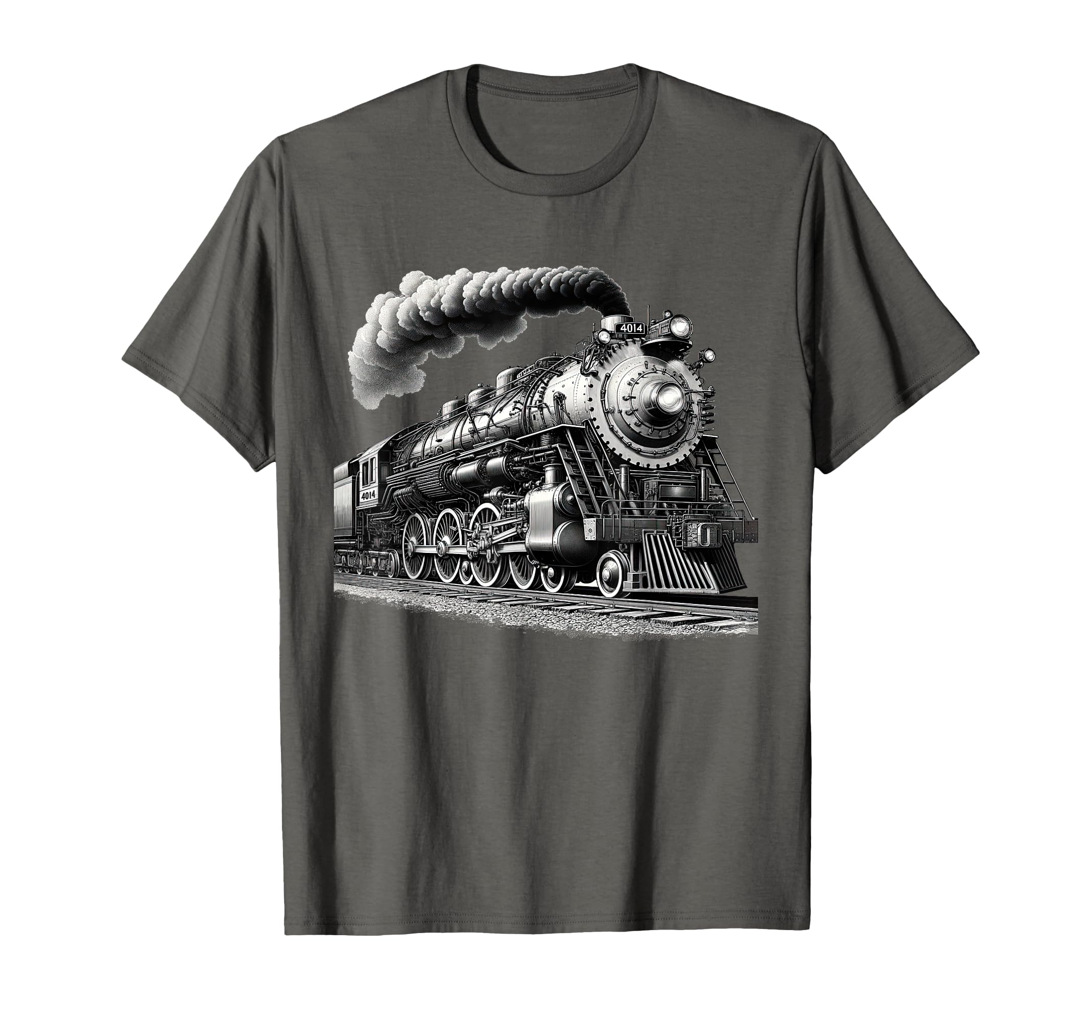 Steam Locomotive Train Vintage 1940s Style Engine Railroad T-Shirt