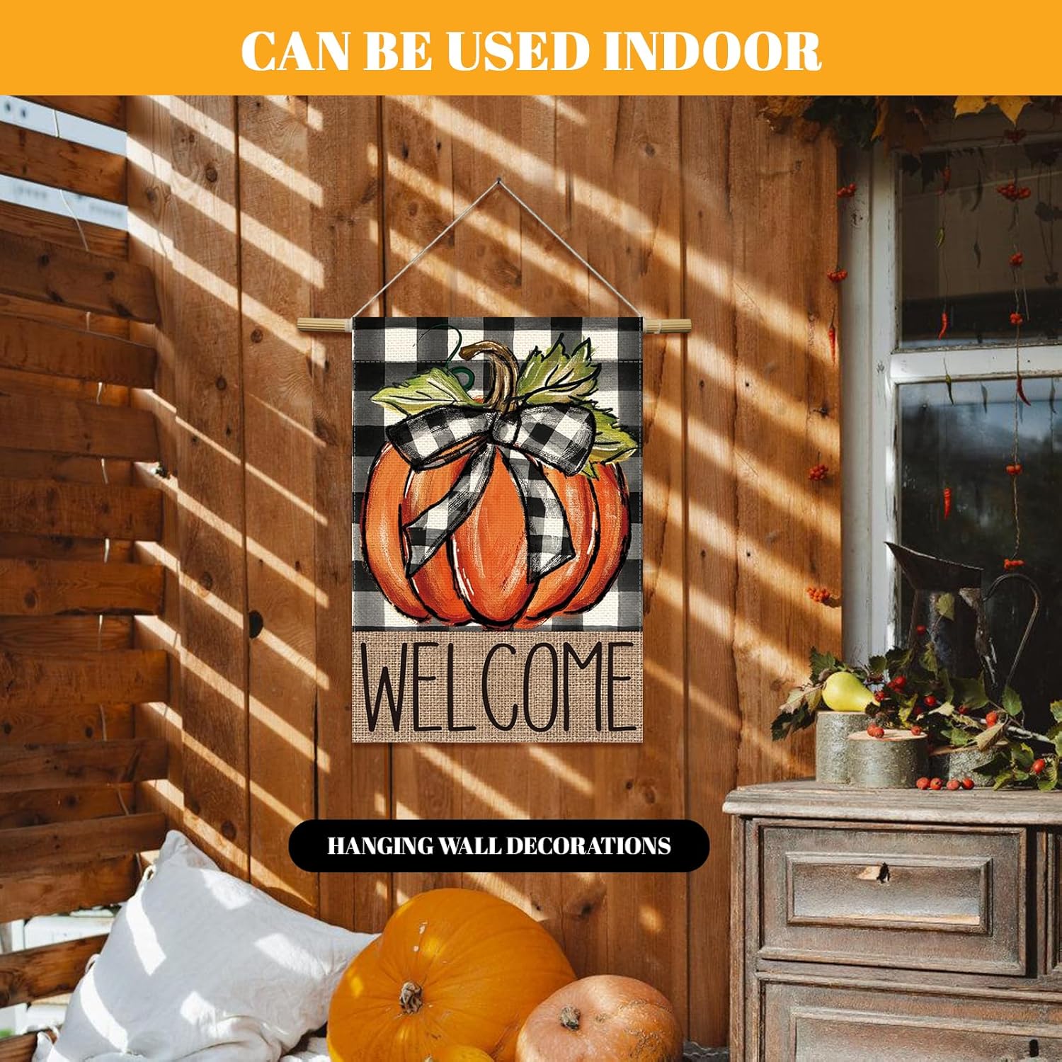 Happy Thanksgiving Garden Flag Vertical 12x18 Inches Double Sided Fall Style Garden Flag,Turkey Fall Garden Flags for Harvest Autumn Yard Outdoor Decor - Image 5