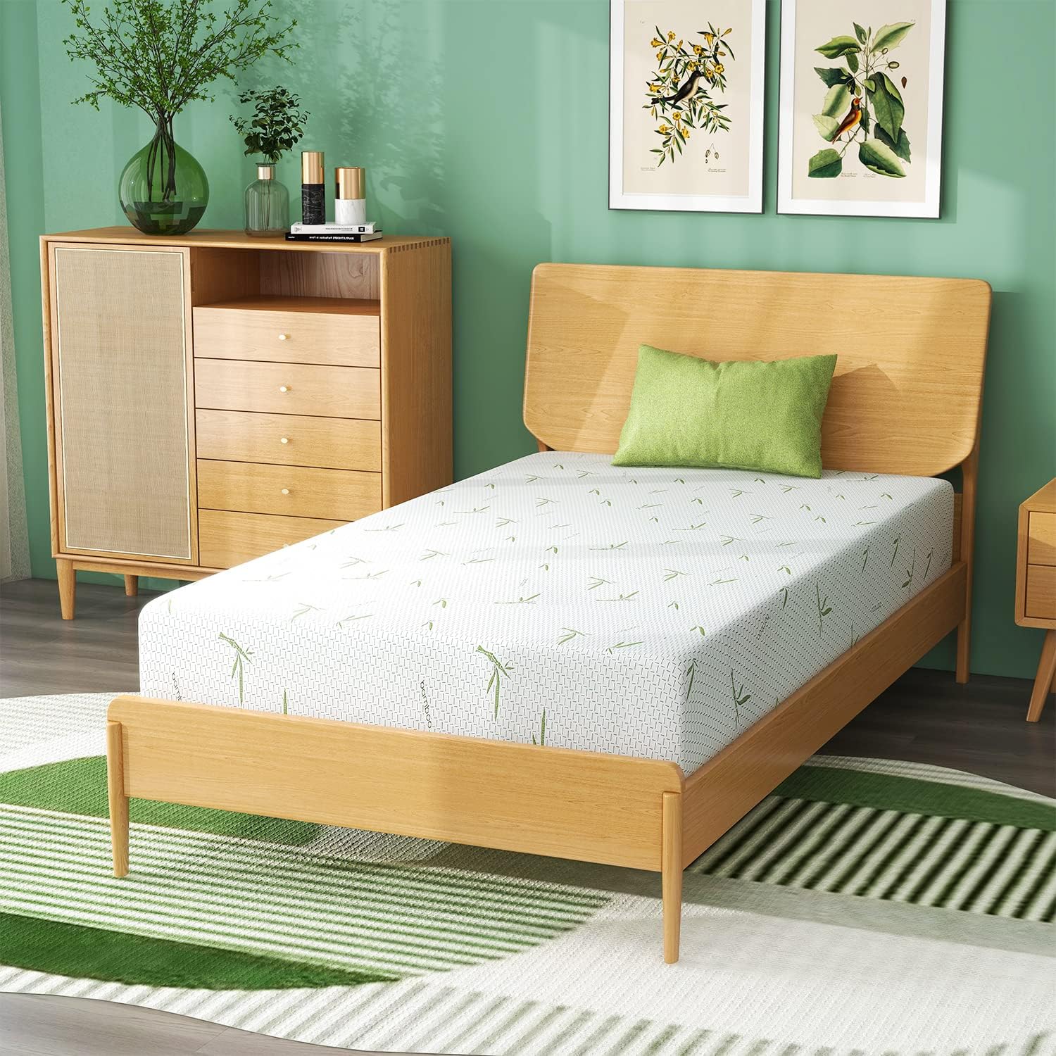 wOodit Twin Mattress, 10 inch Twin Size Memory Foam