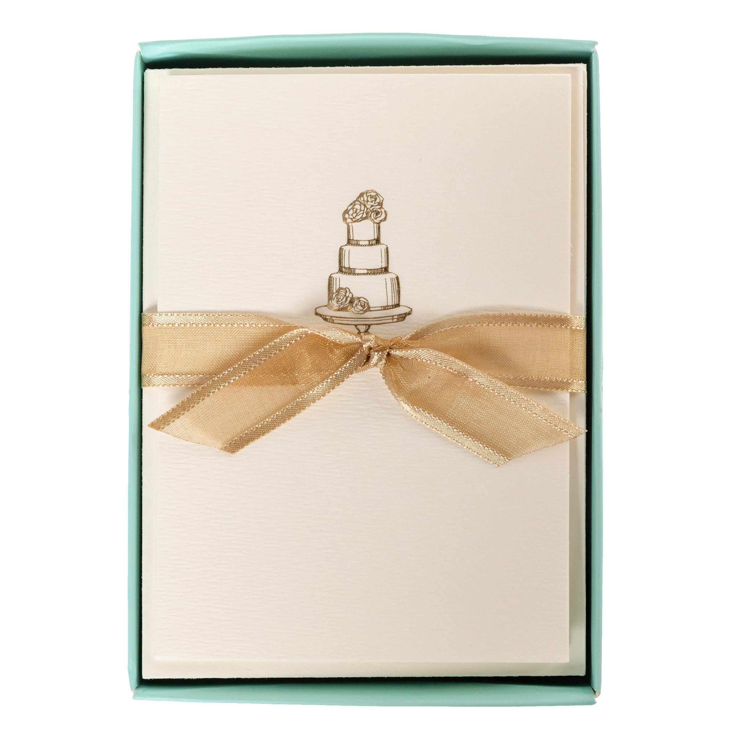 10x La Petite Press Boxed Blank Celebration Cards & Envelopes- Wedding Cake