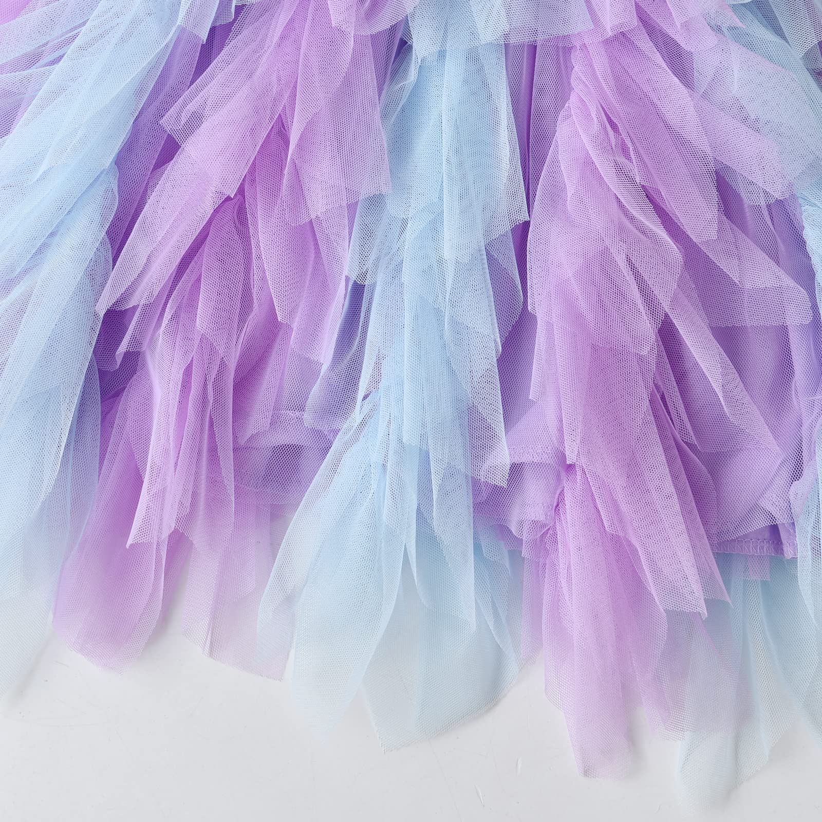 VIKITA Vestidos de invierno de manga larga para niñas pequeñas, vestidos de tul para fiestas de 2 a 12 años