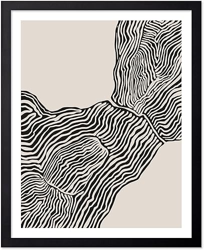 Miniatura 39 de Monem Art - Póster de formas aleatorias, impresión geométrica retro, arte abstracto, arte moderno de mediados de siglo, arte en blanco y negro, arte