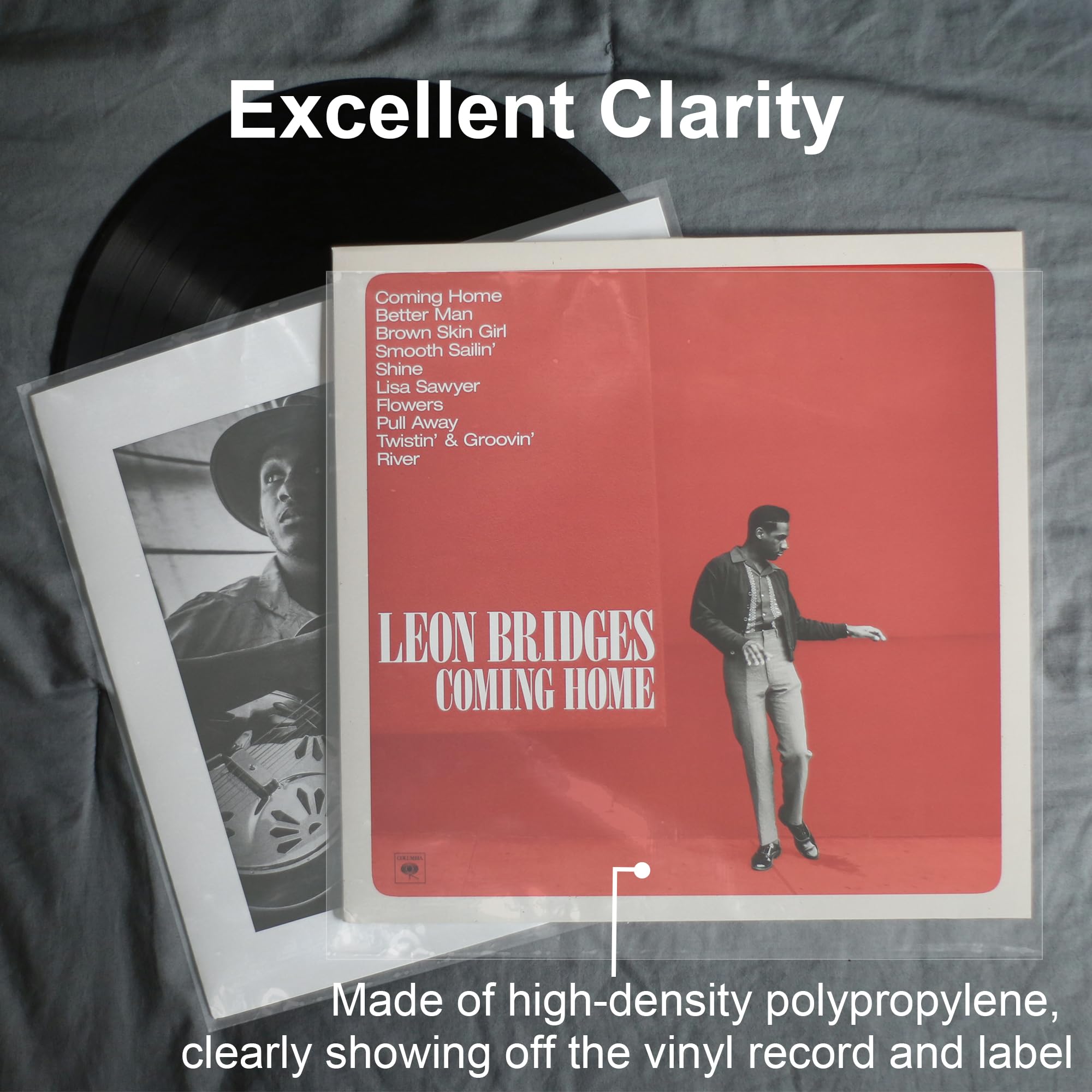 GPXIIZ Buste Vinili 33 Giri 12 Pollici Esterne, 100 x Custodia Vinile Trasparenti, Buste per Vinili pour 12" LP Dischi, Protezione Polipropilene Vinile Copertine Cover Outer