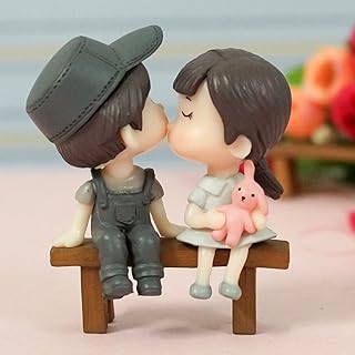 TIED RIBBONS Valentine Romantic Love Couple Decorative Miniature Showpiece Birthday Valentine Gift for Girlfriend Boyfrien Price In India