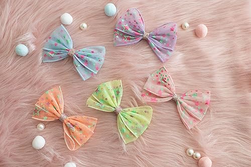 Miniatura 10 de 2 pinzas para el cabello con lazo grande para niñas y mujeres, accesorio elegante para el cabello para cumpleaños, uso diario, vacaciones y fiestas