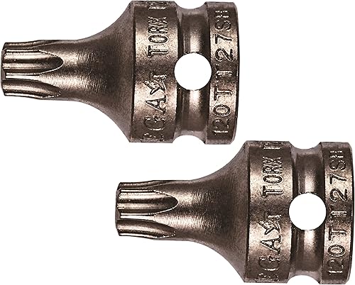 Vega TORX T10 - Juego de 2 brocas de seguridad para zócalos de grado profesional TORX T10 (120TT10SB-2)