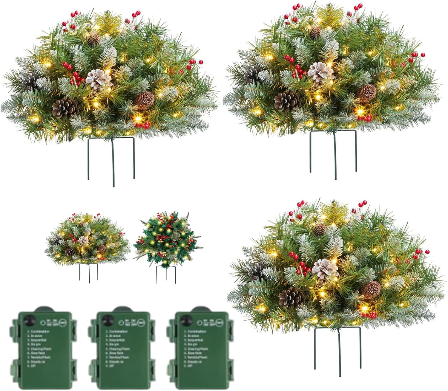 Holiday Planter Filler, Holiday Planters, Faux Holiday