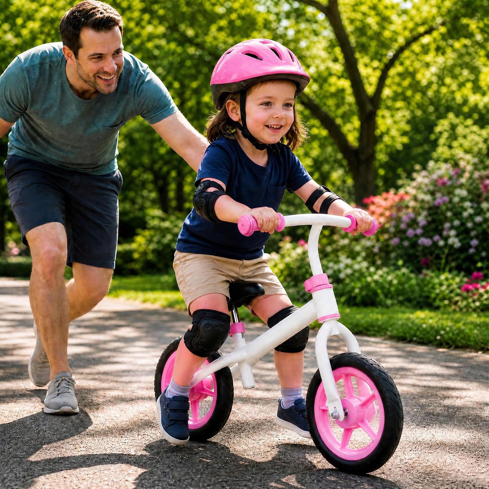 KOMFOTTEU Vélo d'Équilibre sans Pédales, Cadre Robuste Enfant 3 Ans+