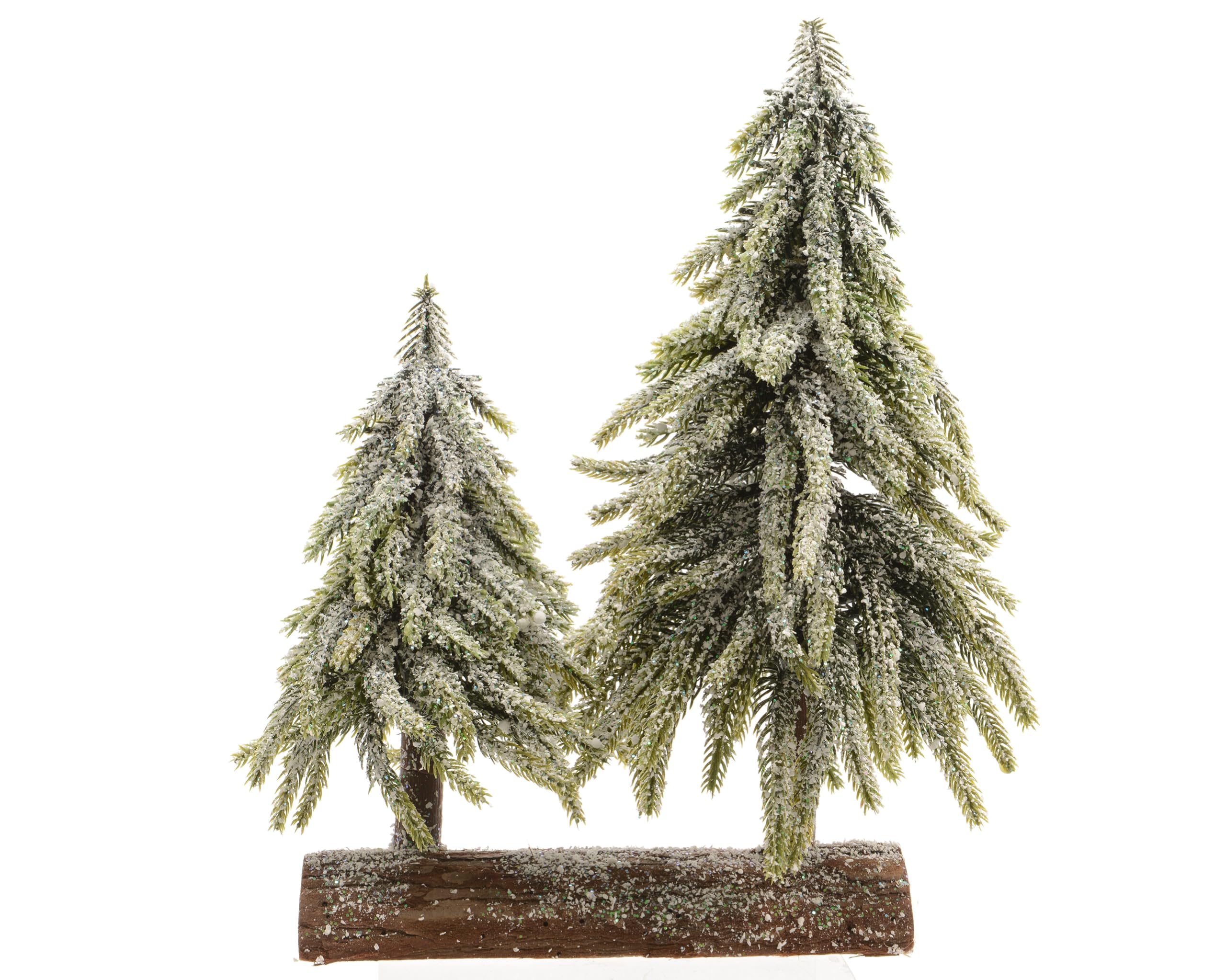 Mini Christmas Tree Tree Large And Small Snowy-image