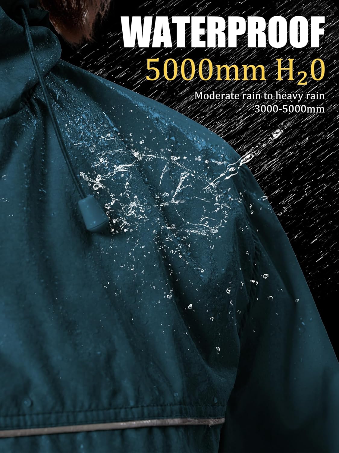 SWISSWELL Rain Jacket Women Lightweight Packable Waterproof Raincoat with Hood Windproof Windbreaker for Hiking Running - Image 4