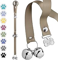 Vista 12 de PoochieBells El timbre original para orinal para perro, campanas para entrenamiento de orinal y ruptura de casa de cachorros, entrena a tu perro