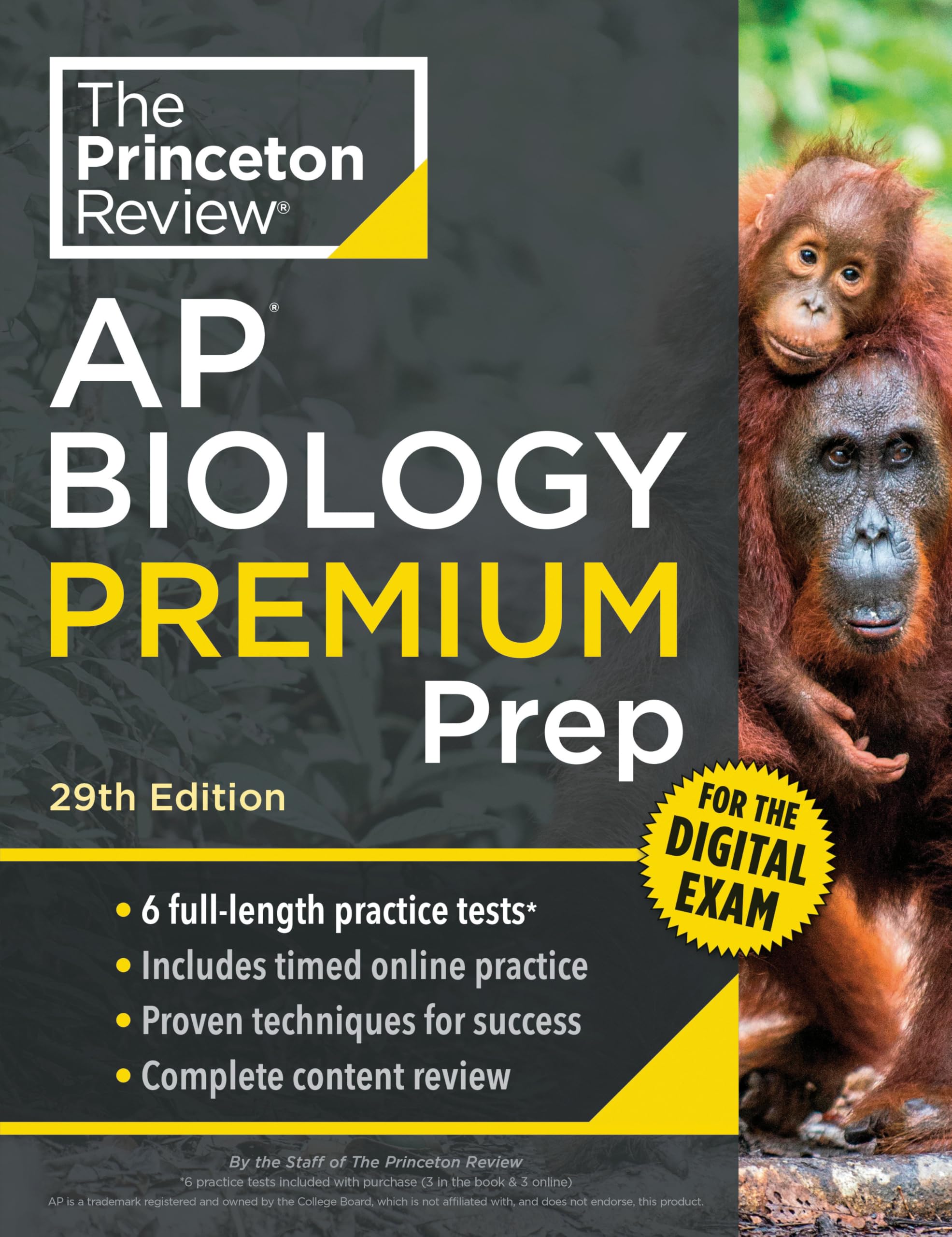 Princeton Review AP Biology Premium Prep, 29th Edition: 6 Practice Tests + Digital Practice Online + Content Review (College Test Preparation, Ap Premium)