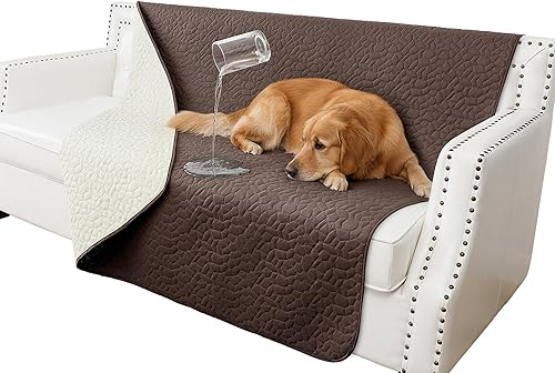 Miniatura 27 de Manta impermeable para perro, lavable antideslizante para sofá, mantas resistentes al pelo de mascotas, para cama, silla, muebles, protector para