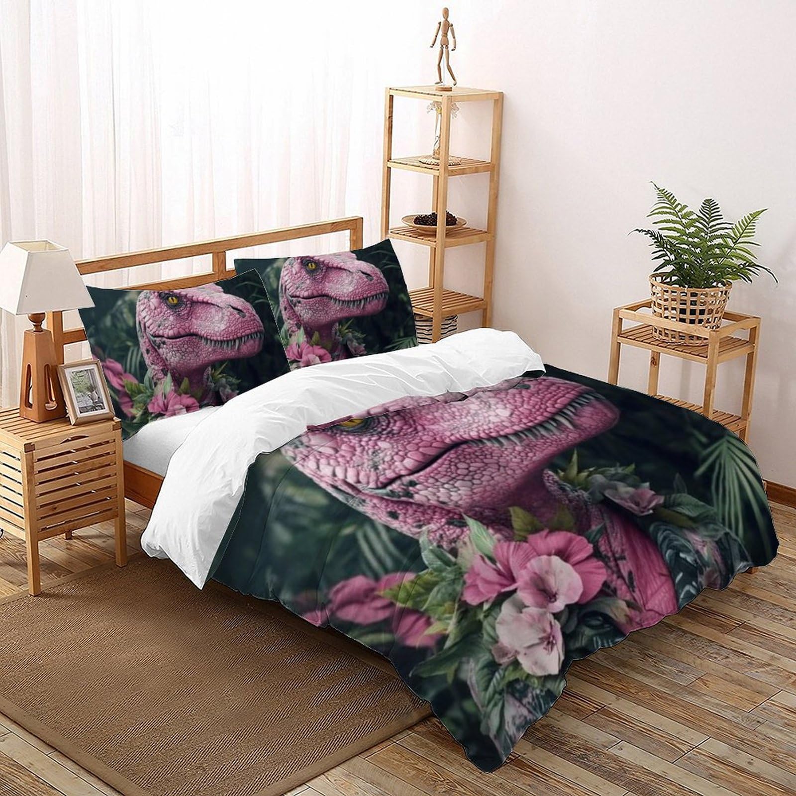 Housse de couette amfibiens Crocodile Bedding pour une chambre de fille au décor 3D