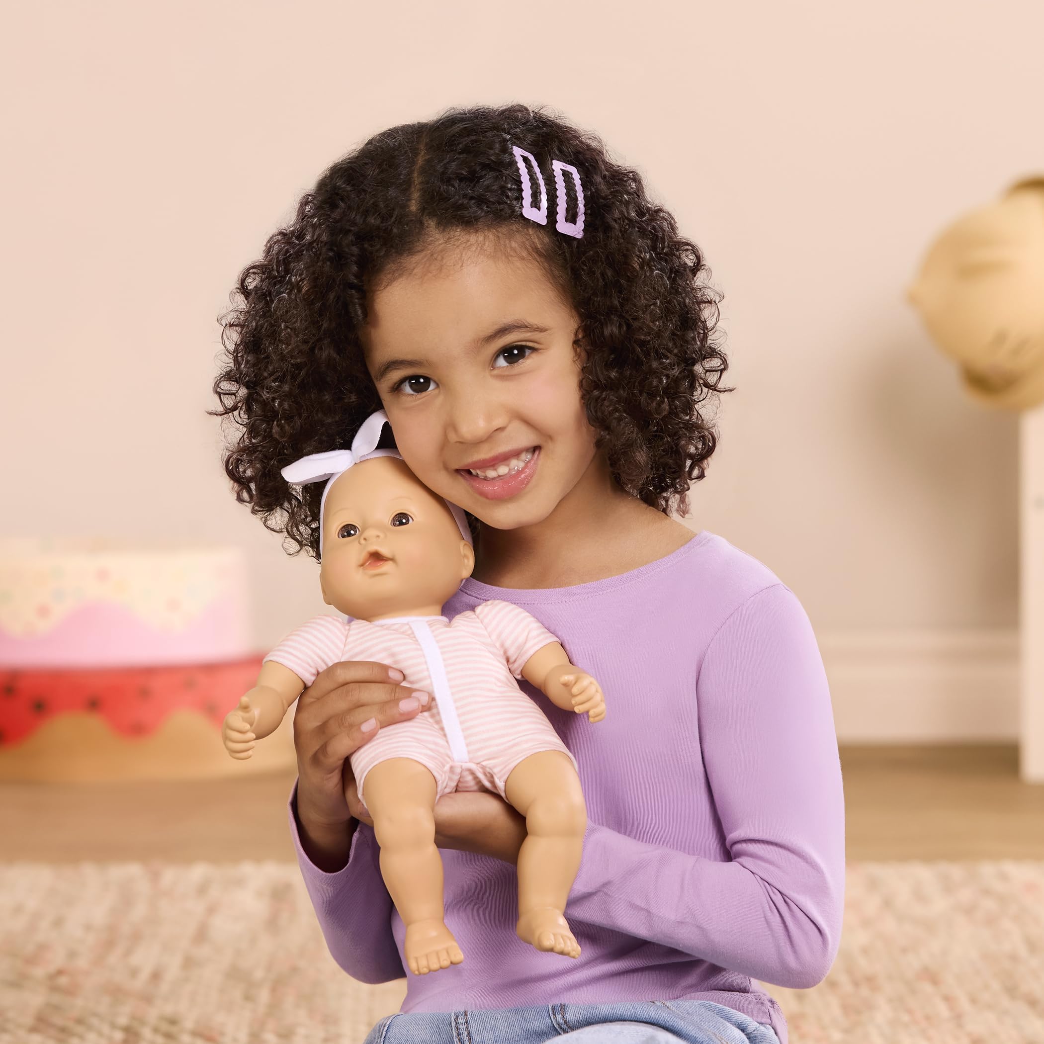 Baby Sweetheart - Tempo di bagno - bambola neonato dal corpo morbido di 30,5 cm con accessori - con libro di fiabe di facile lettura