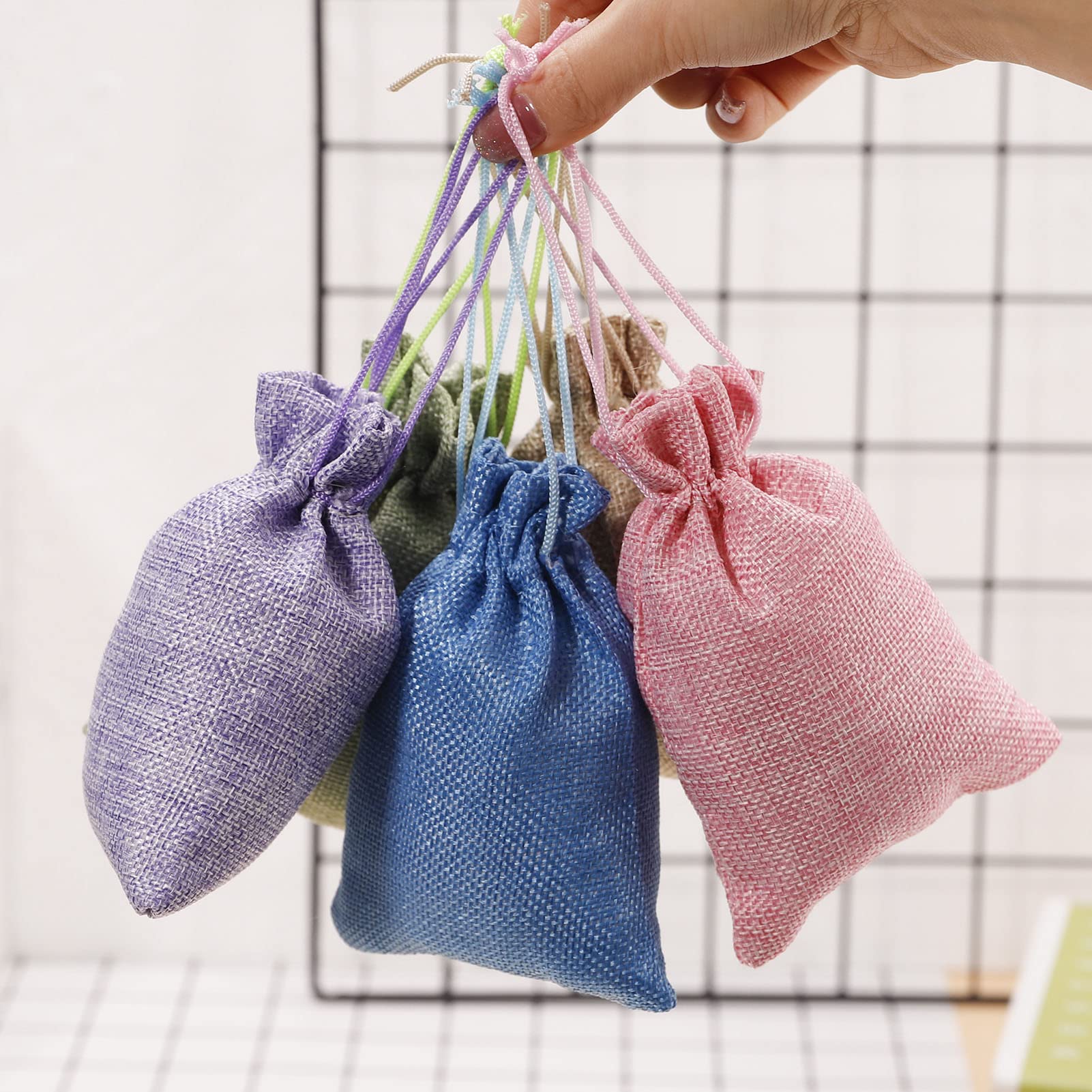 Sacchetti Profumati di Lavanda Naturale Essiccata, Bonboniere Matrimonio Fai da te Personalizzate con nome e data - Italia