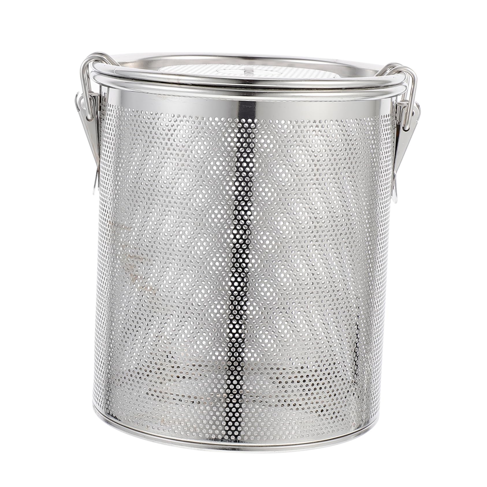 Alipis 1Pc Multipurpose Stainless Steel Dregs Filter Basket Kitchen Tool for Efficient Spice Separation and Convenient Storage with Hook Chain Design