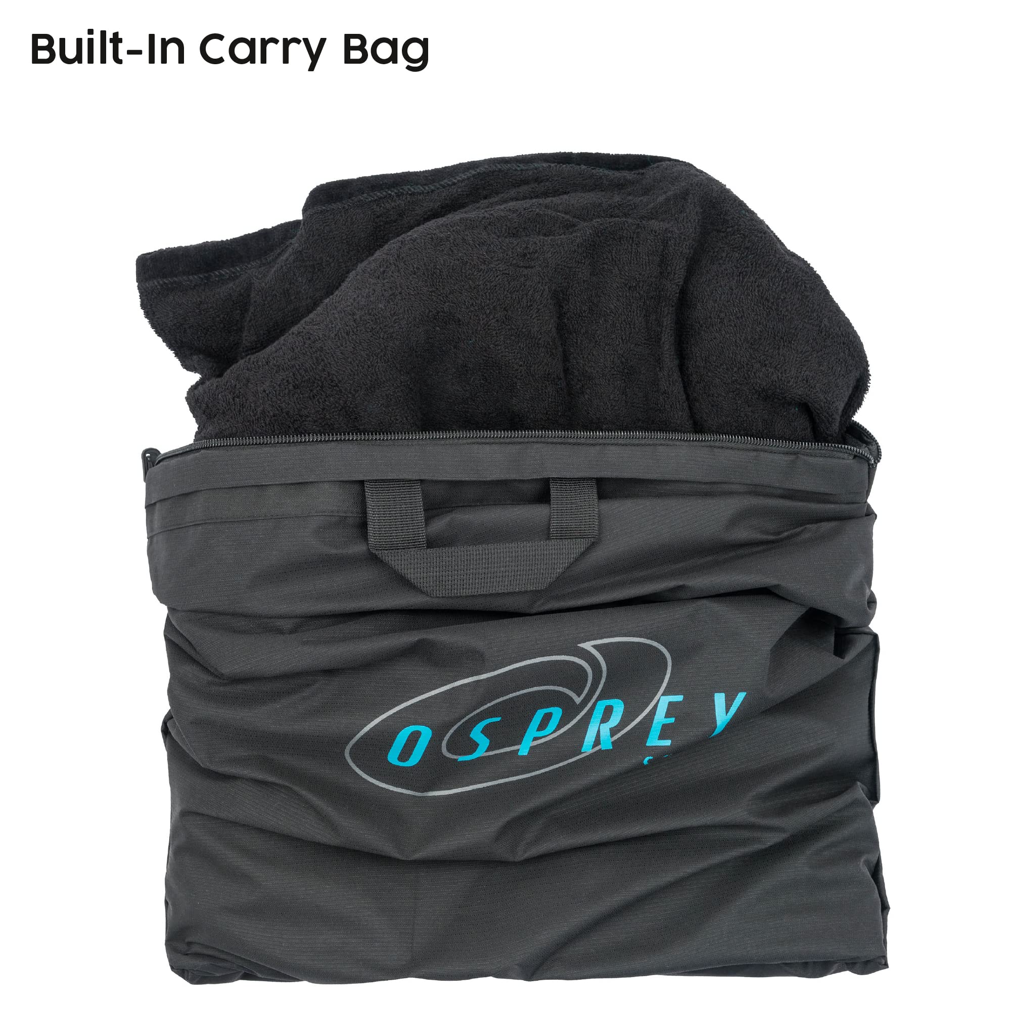Osprey Serviette Poncho | Poncho de Surf à Capuche Unisexe Peignoir de Plage pour Hommes et Femmes Surf Natation avec Sac Intégré Plusieurs Couleurs