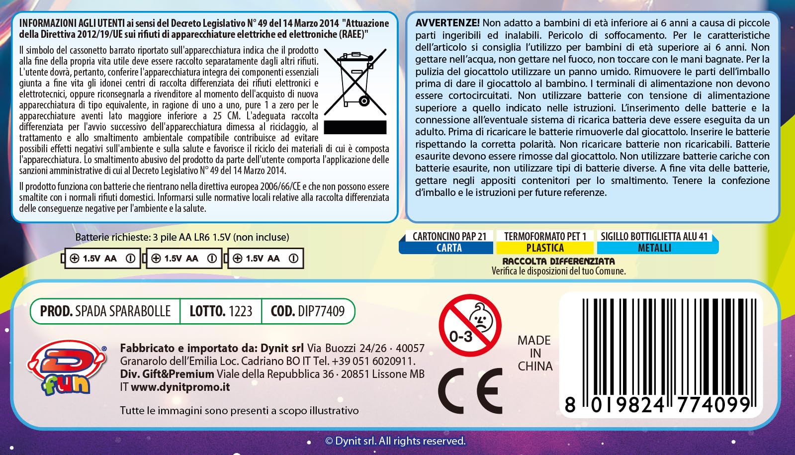 D-FUN Dynit: Spada Sparabolle
