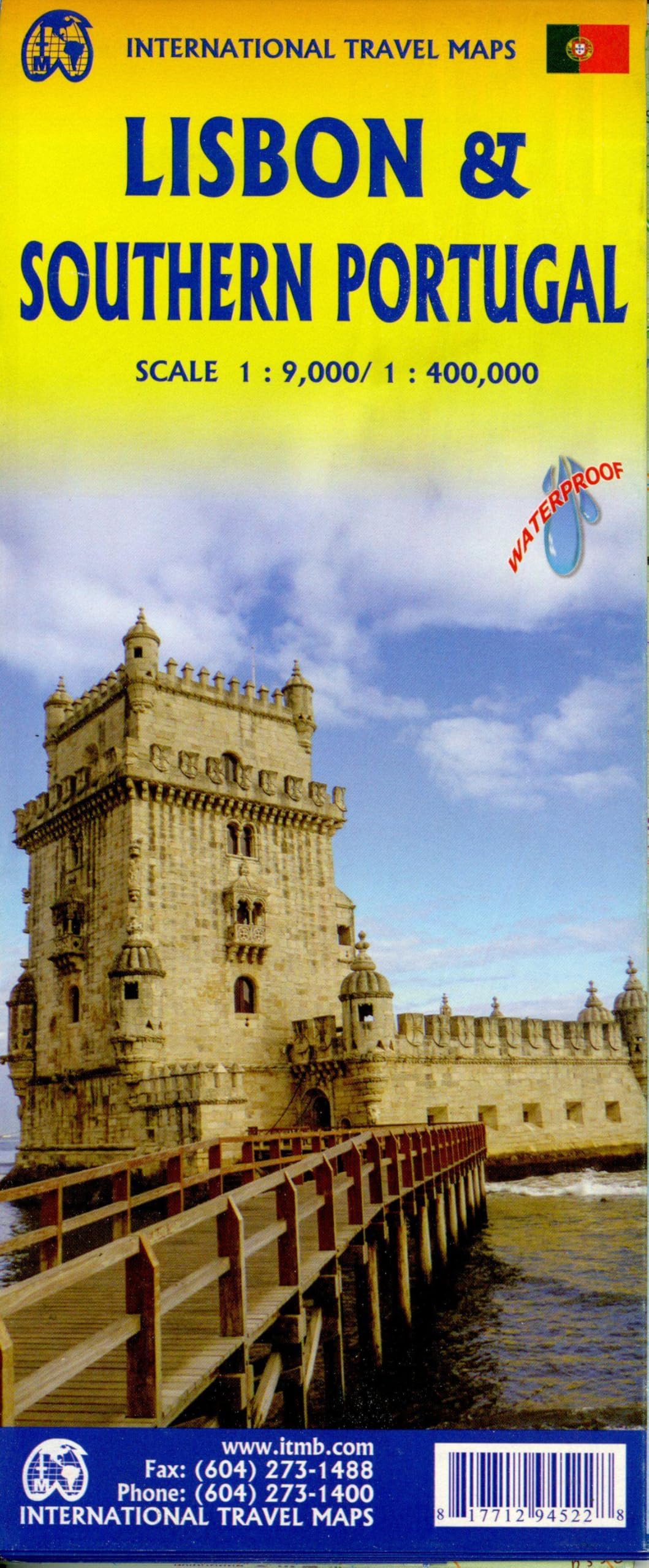 Lisbon & southern Portugal: ITM Travel Reference Map 1:10000
