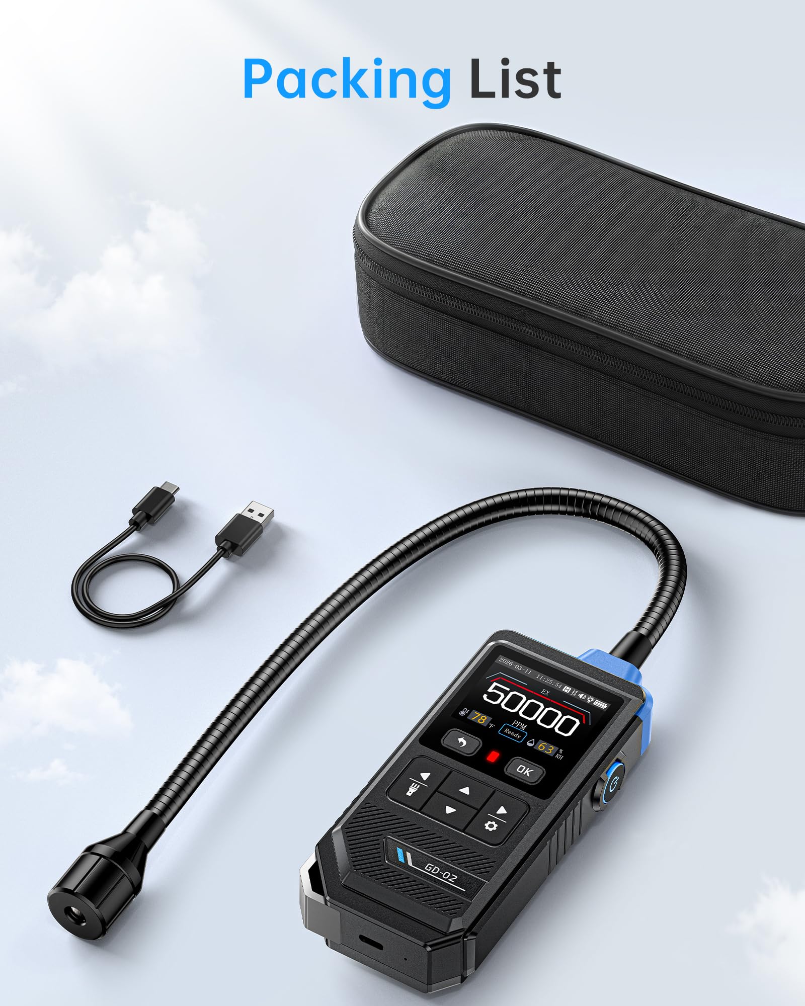 FNIRSI Gas Detector - Home & RV Safety -9