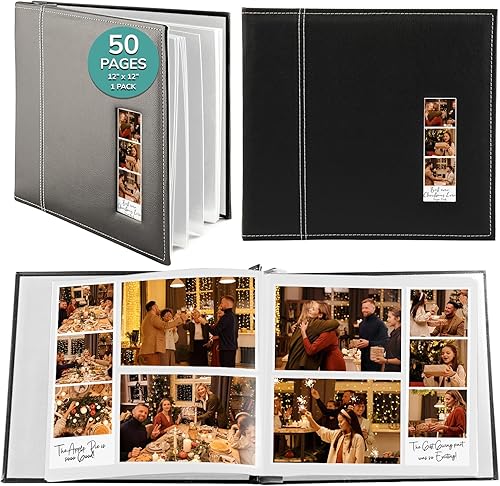 Miniatura 7 de Marco de fotos para cabina de fotos álbum de fotos con pantalla de fotos blanco 12 x 12