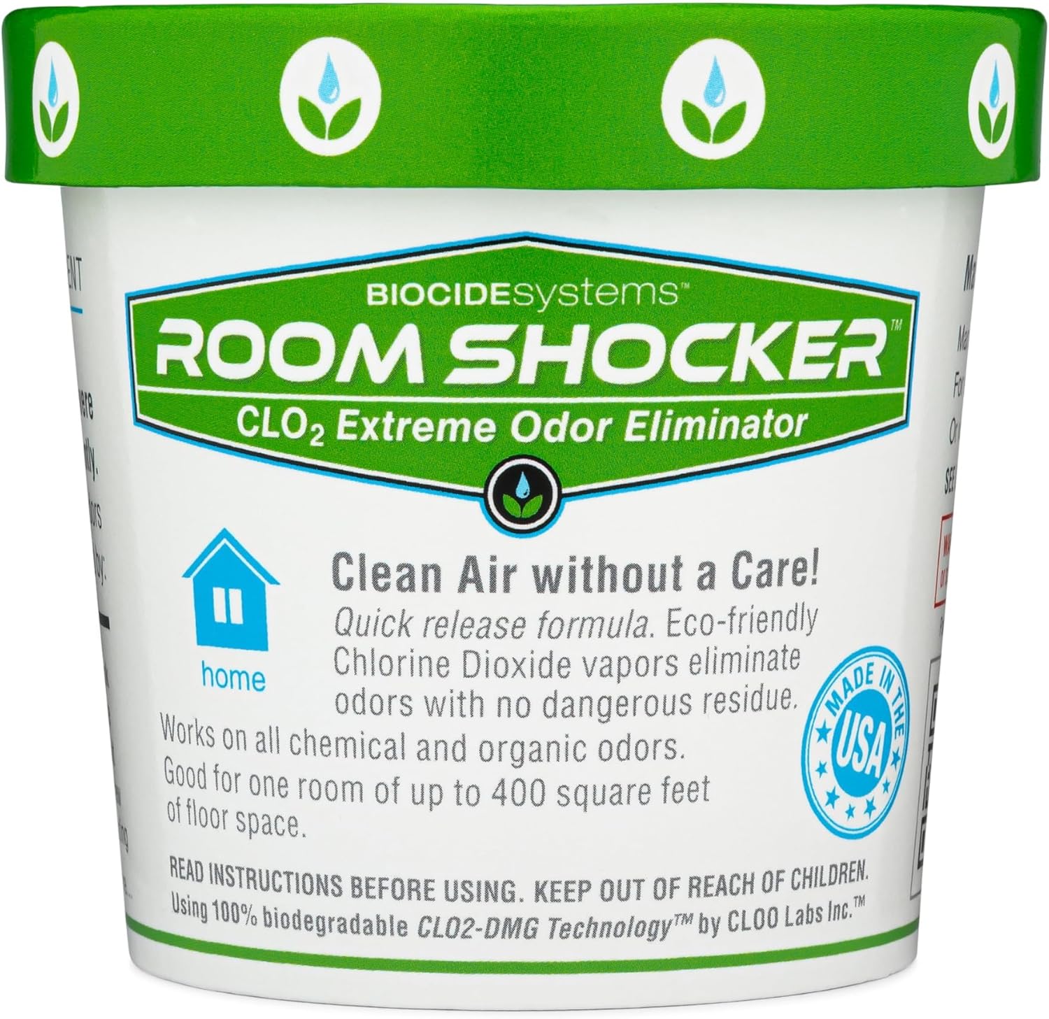 Biocide Systems Room Shocker, Quick Release Odor Eliminator for Home