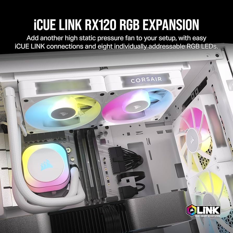 CORSAIR iCUE LINK RX120 RGBファンｘ３個 Corsair iCUE LINK RX120 RGB Triple Fan Kit (CO-9051018-WW