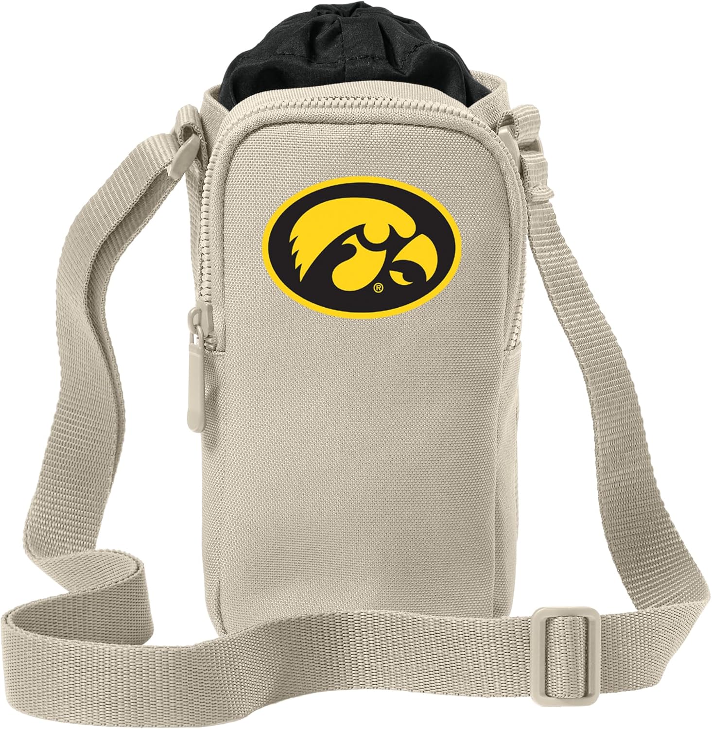 University of Iowa Water Bottle Holder - Crossbody Bag - Travel, Sports, or Workouts For Hawkeyes Fans, Men or Women