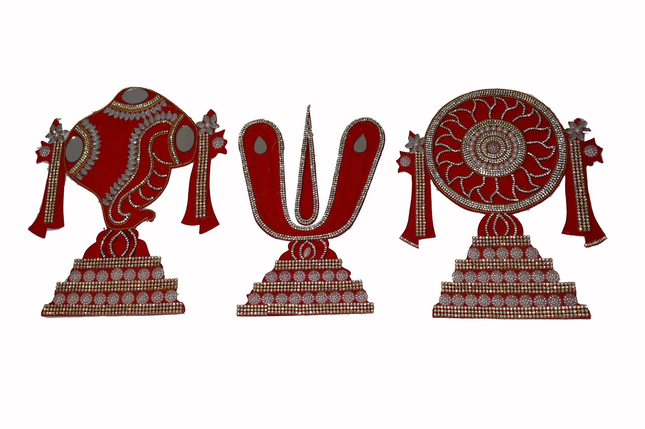 Diwali Rangoli - Red Velvet Decor FREE SHIPPING -6