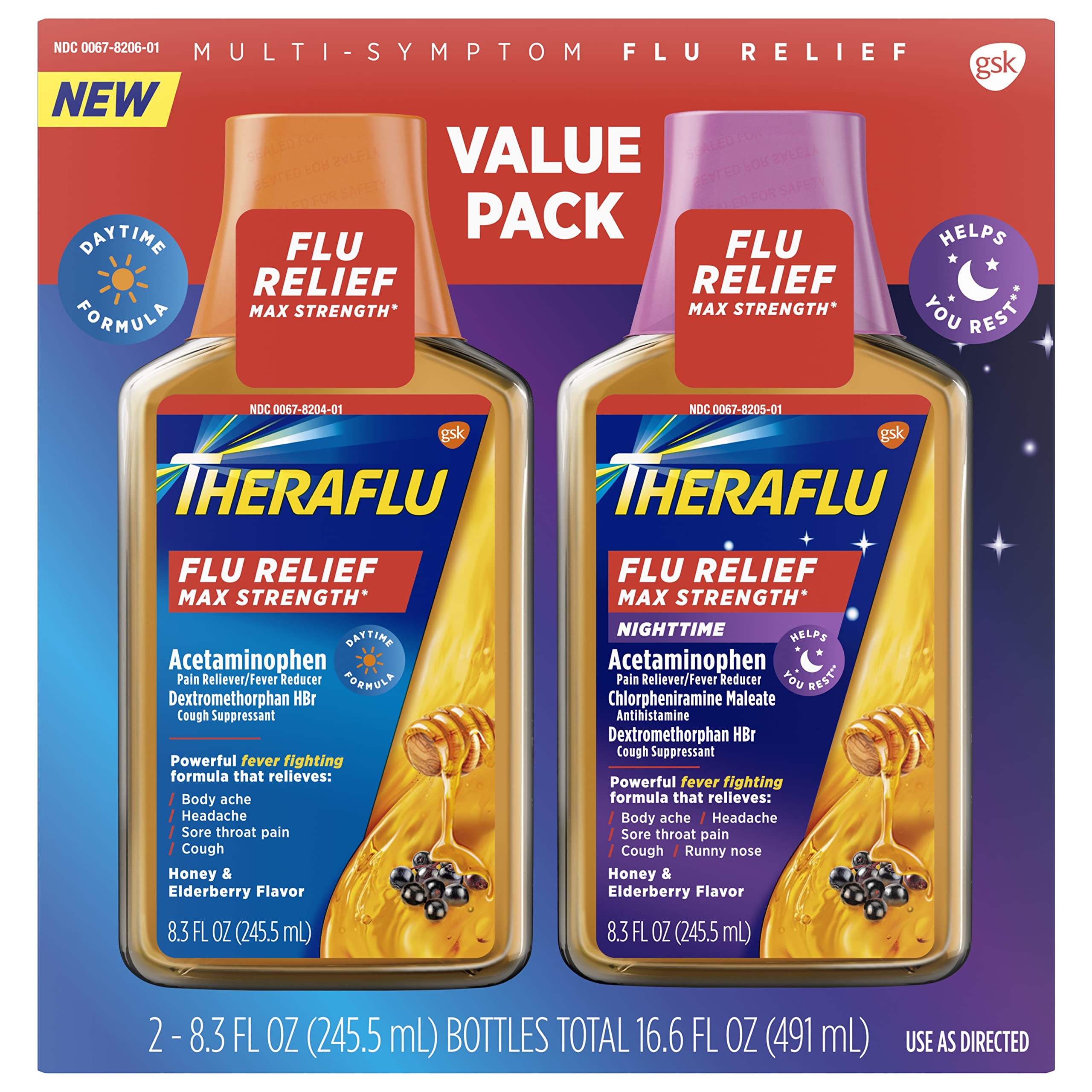Theraflu Max Strength Daytime & Nighttime Combo Pack