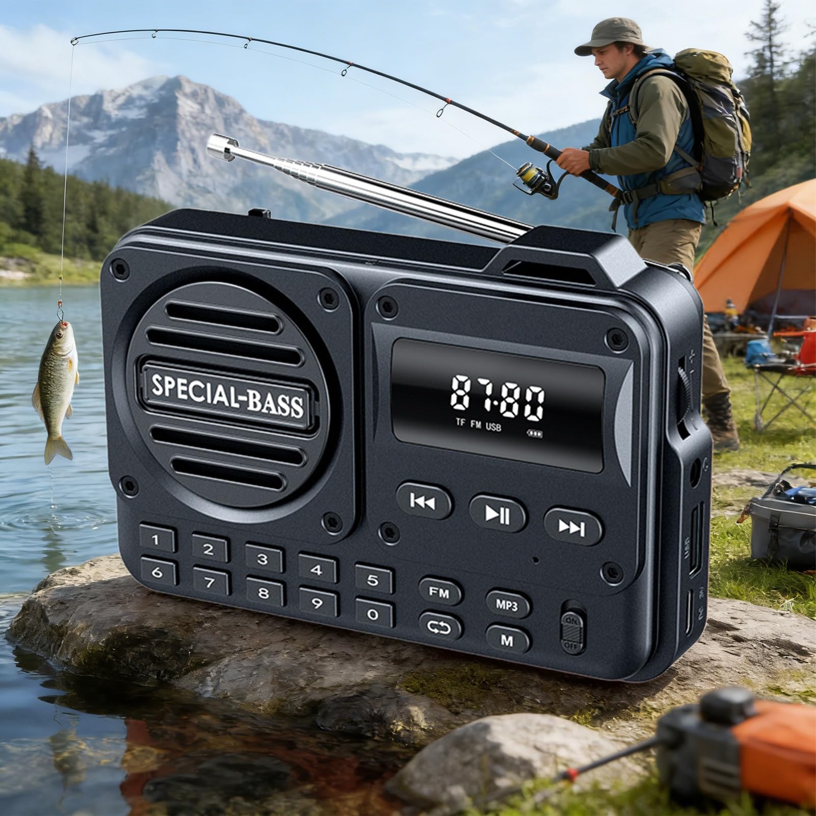 Radio Portatile - Schermo LED Buona Ricezione | Radio Meteo,Per Donne Uomini Adolescenti Senior Fidanzata Amico Viaggio di Affari Interni Esterni Scuola Strada Trip