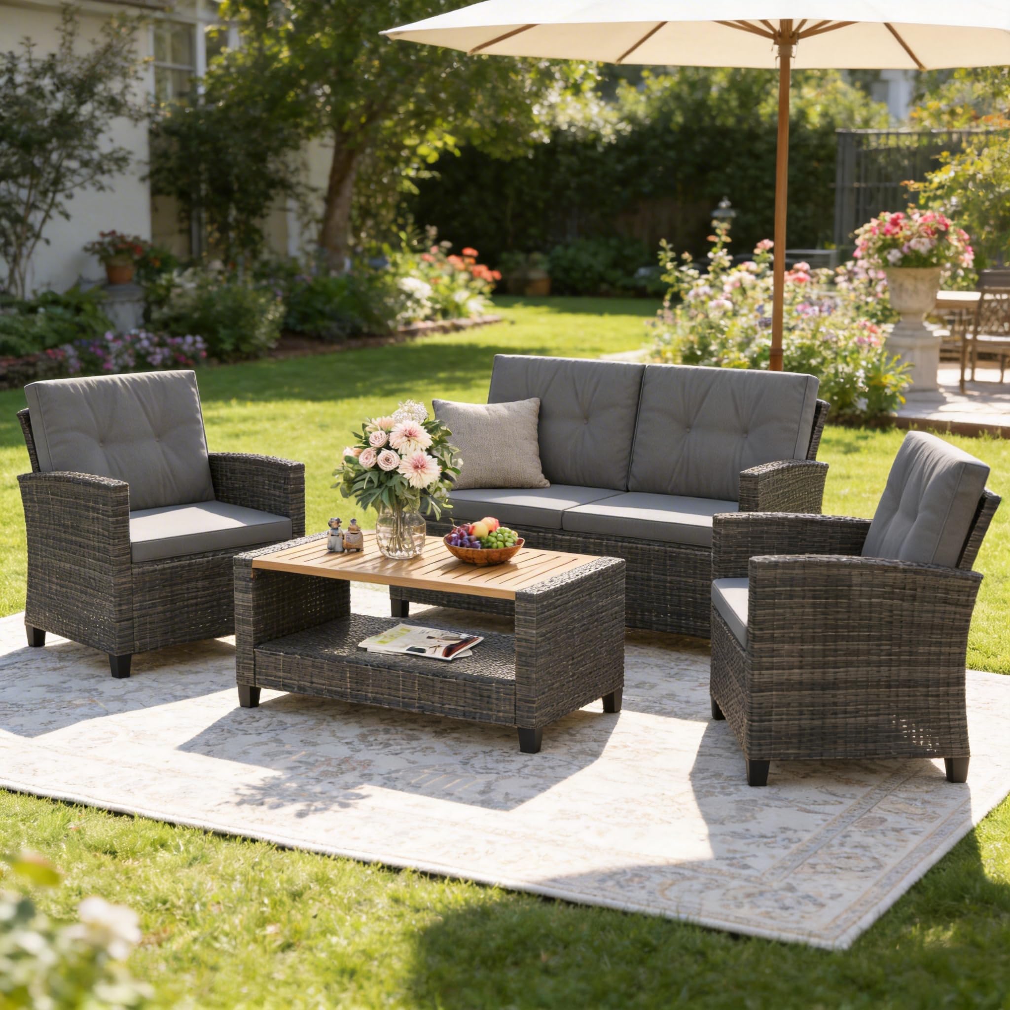 Wisteria Lane 4 Piece Patio Furniture Set