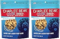 Vista 37 de Charlee Bear - Premios Original Crunch naturales para perro, hecho en los Estados Unidos, golosinas bajas en calorías para entrenar o premiar.