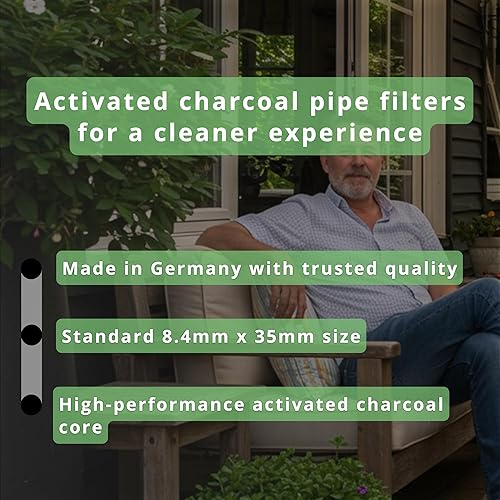 Miniatura 6 de actiTube Filtros de tubo de carbón activado – 0.331 in x 1.378 in – Se adapta a vástagos de tubo de 0.354 in – 100 unidades – Puntas de filtro de