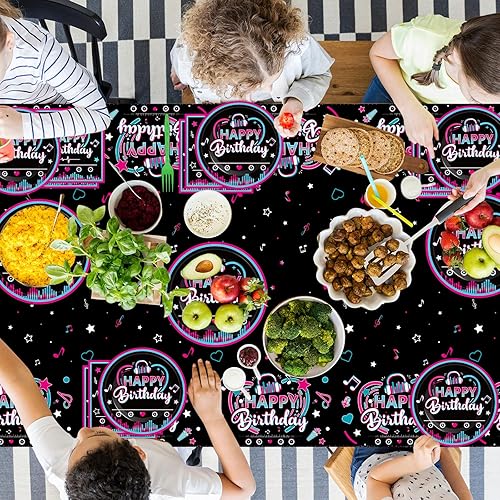 Vista 121 de Qyeahkj Platos de decoración de fiesta de cumpleaños de fútbol, servilletas, suministros de mantel, suministros para 24 invitados, vajilla