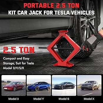 IMAYCC Universele schaarkrik voor auto met rubberen pad, draagbare krik met wielmoersleutel, auto-noodset voor SUV, MPV, ideaal voor onderhoud en reparatie