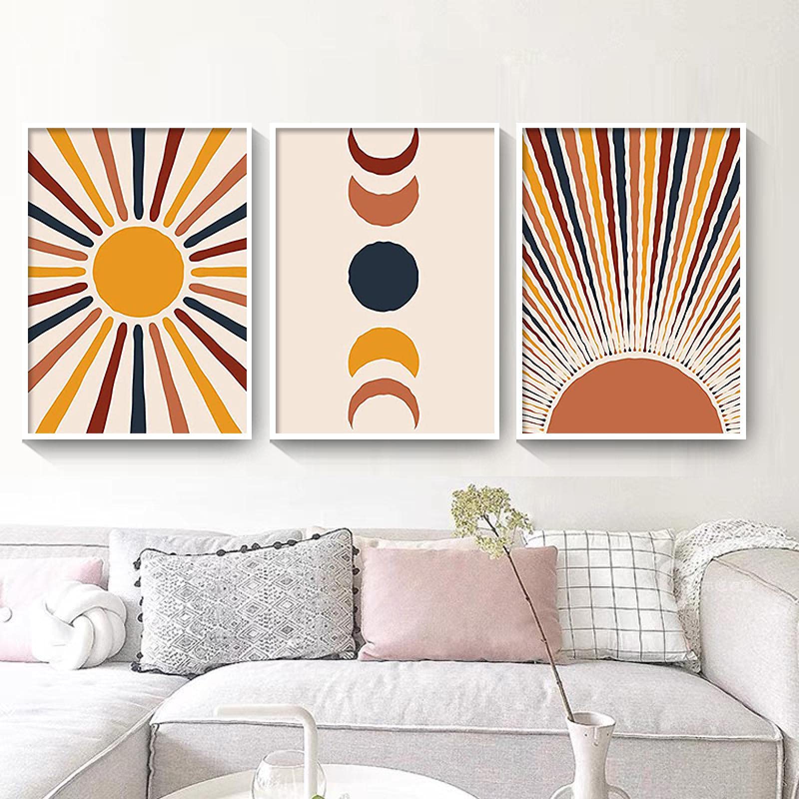 Pintura en lienzo Sun Art Print para solucionar el vacío decorativo de paredes grandes 8