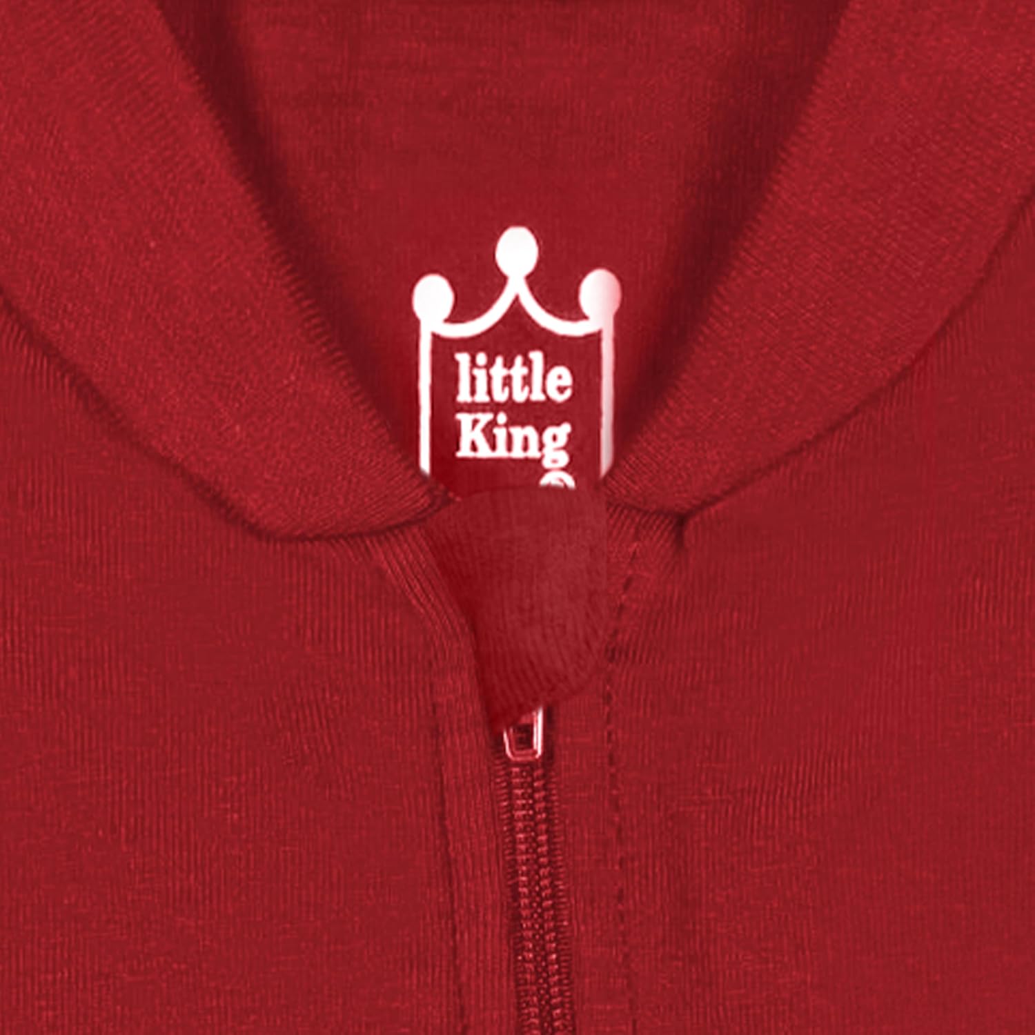 Little King NCAA Long Sleeve Full Zip Footed Romper With Embroidered Team Logo-Sizes 0-3M 3-6M 6-9M - Image 3