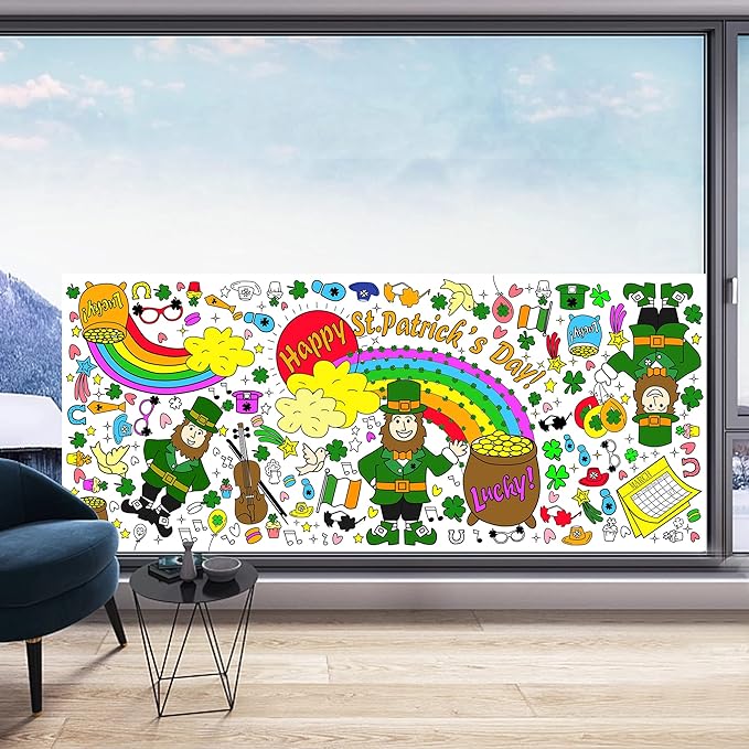 Giant St. Patrick's Day Coloring Poster/Tablecloth!