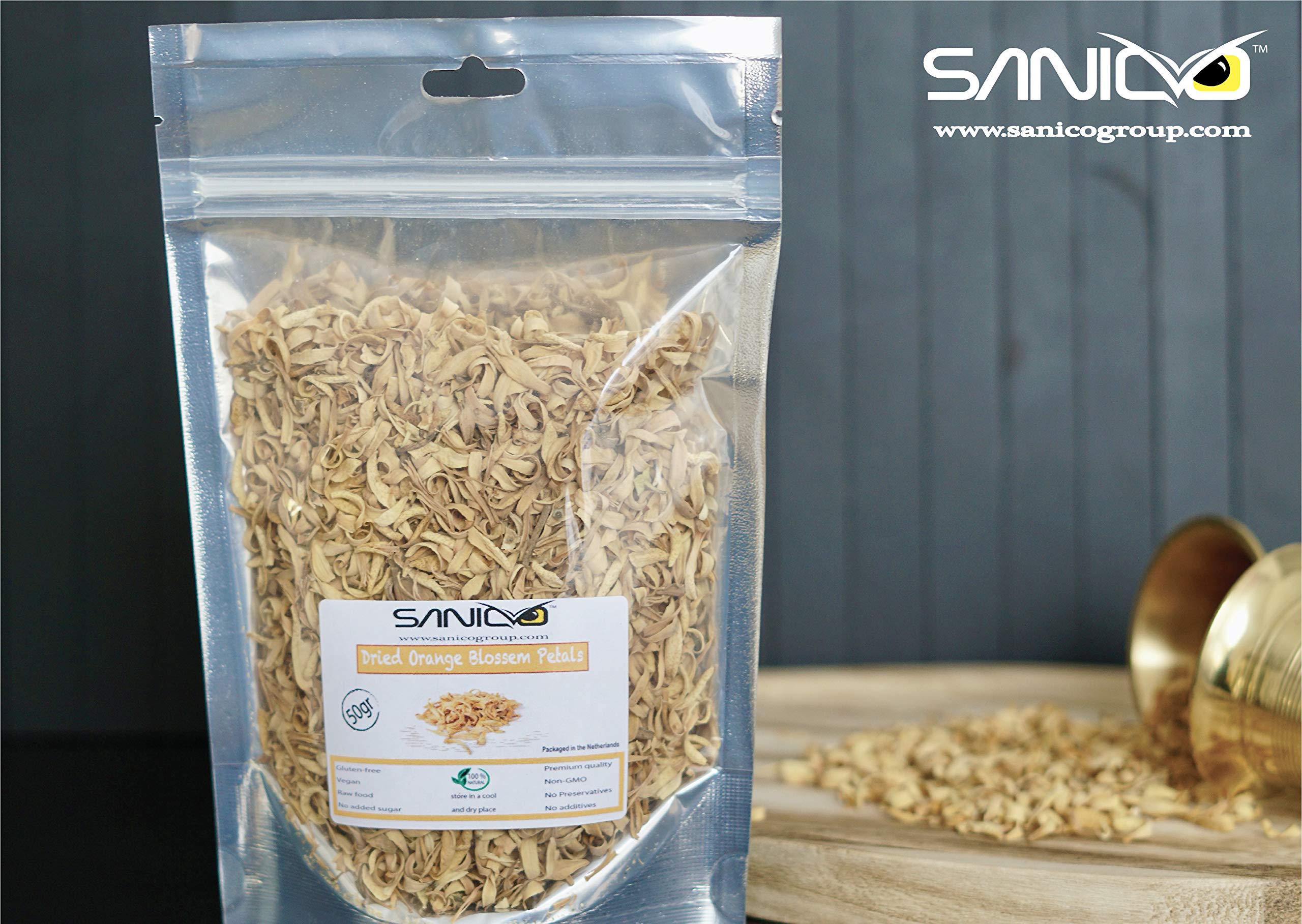 Dried Orange Blossom Flowers | Tea, Sweet Orange, Tea Blend, Tea Ingredient, Craft, Candle, Soap, Bath Bomb- (15Gram)