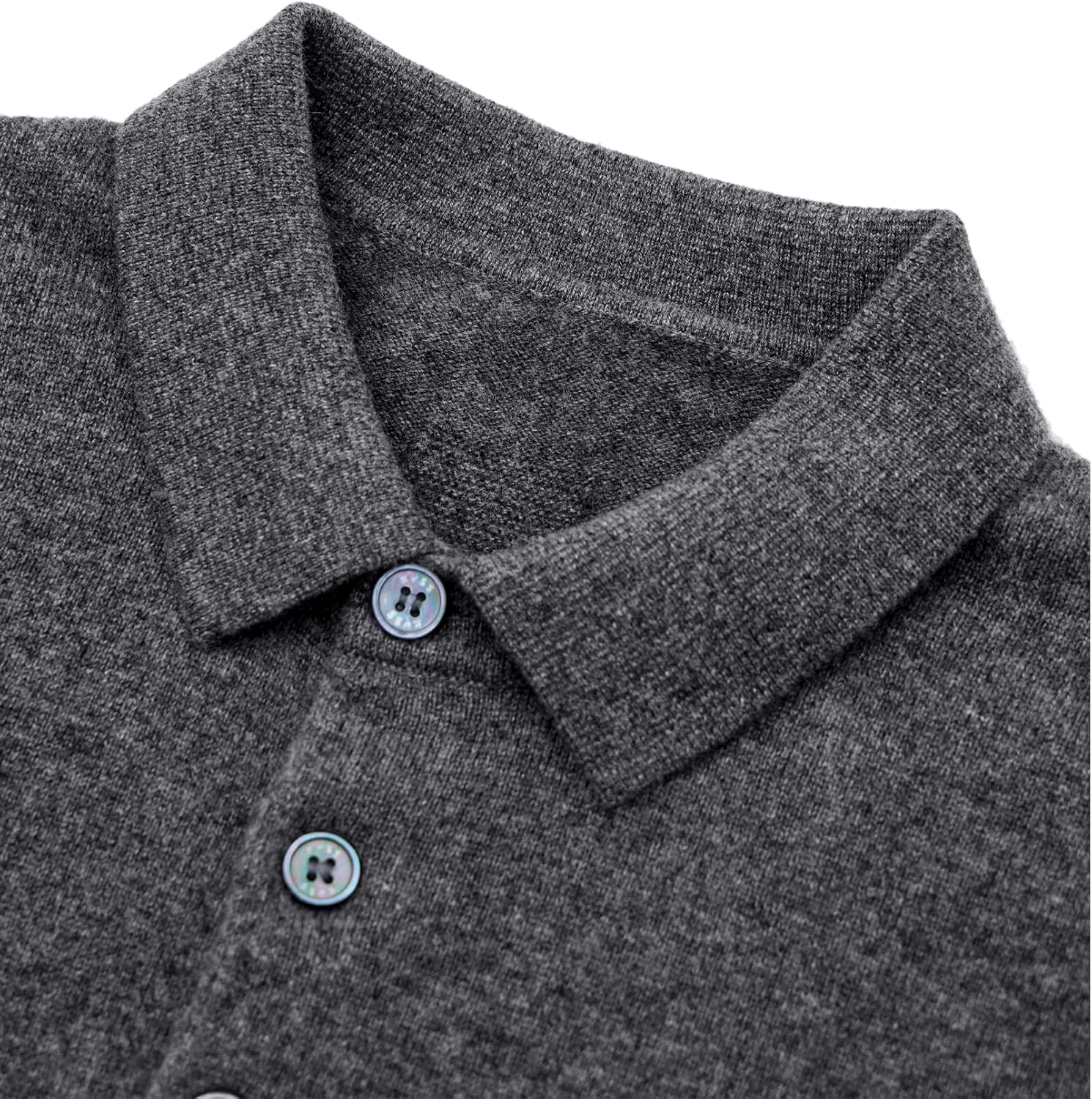 KVSS Men's Polo-Neck 100% Pure Cashmere Sweater, Business Casual Pullover Sweaters for Mens | Luxury from Inner Mongolia - Image 6