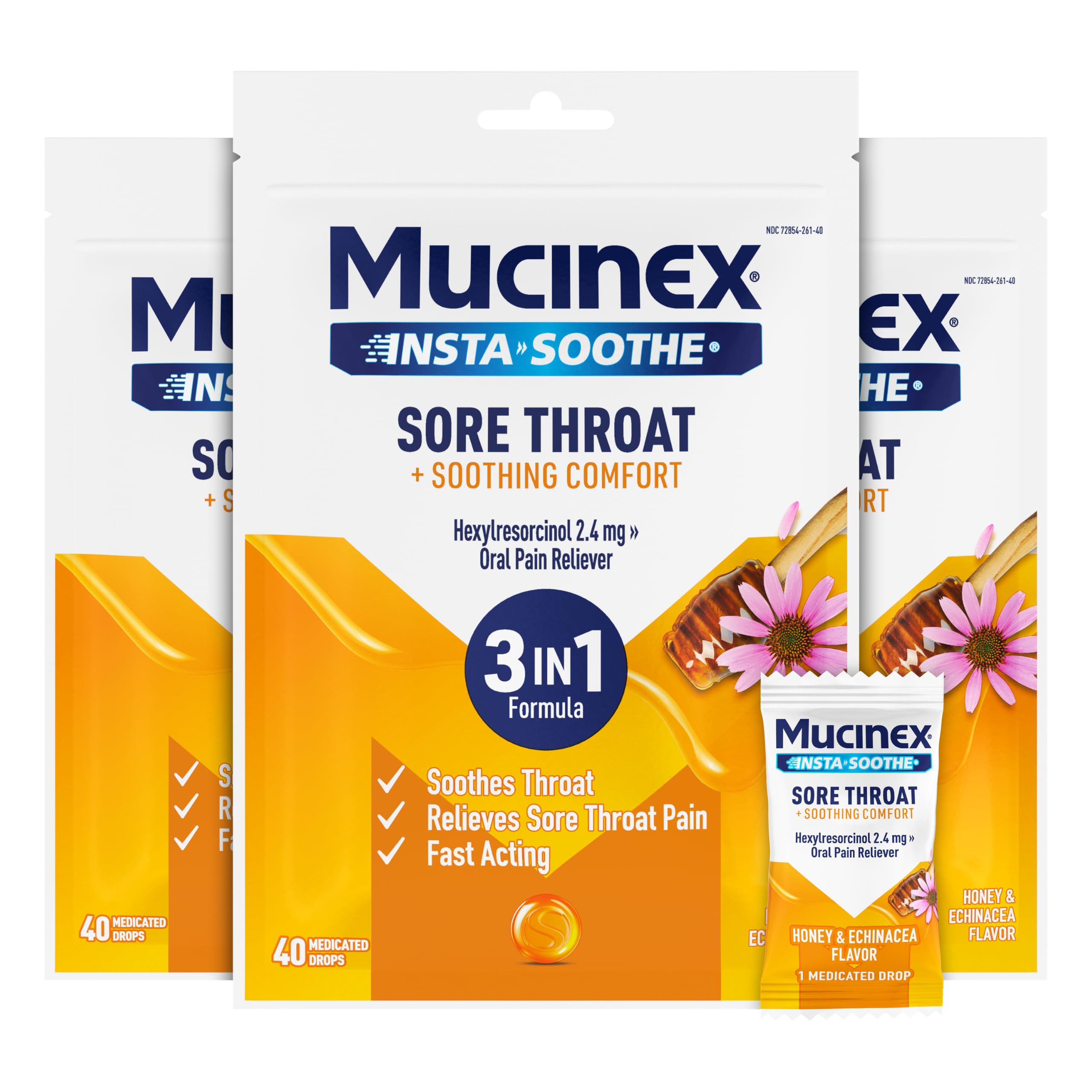 Mucinex Instasoothe Sore Throat Relief, Honey & Echinacea Flavor, 40 Drops — Amazon image 16