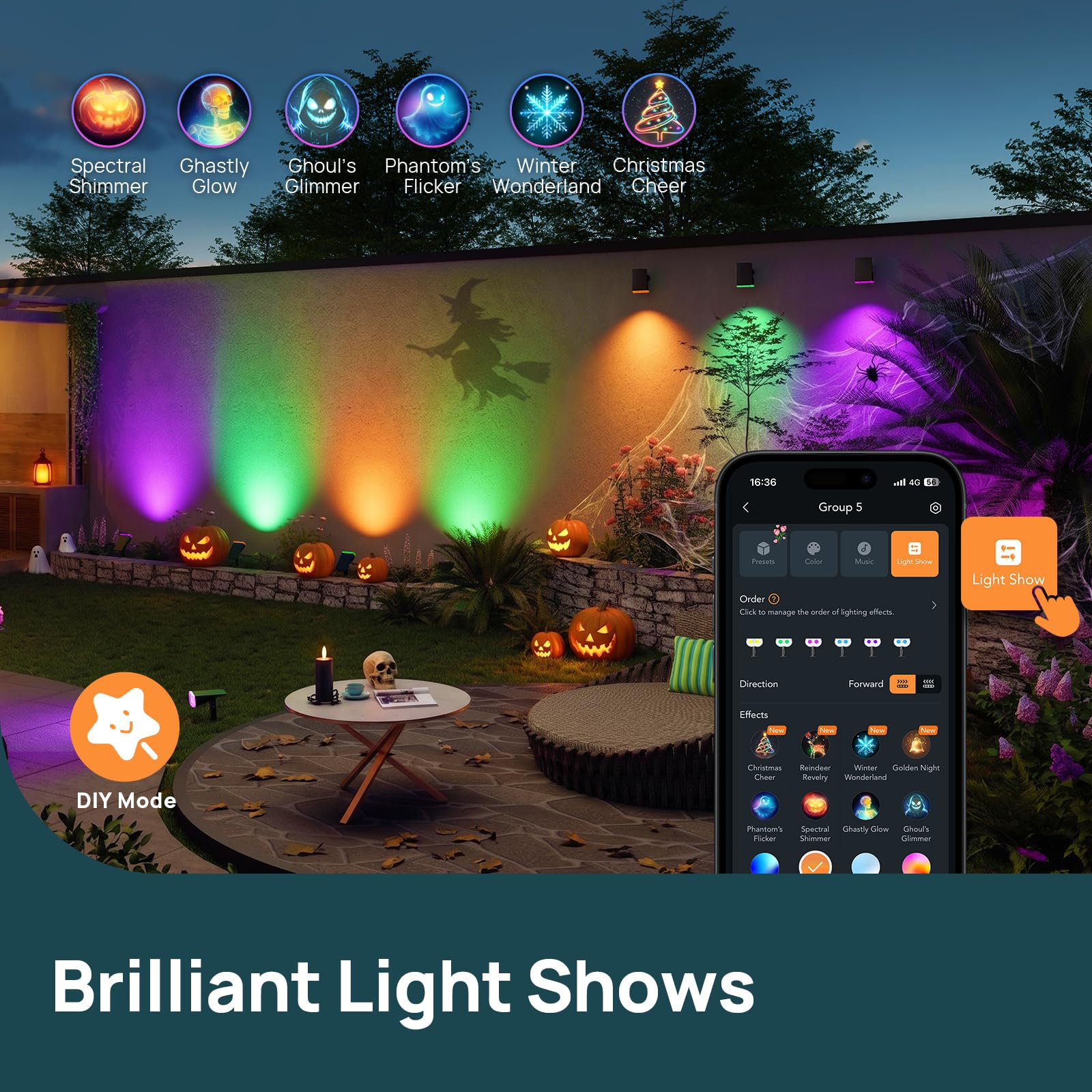 Linkind Smart Solar Spot Lights - Halloween & More -2