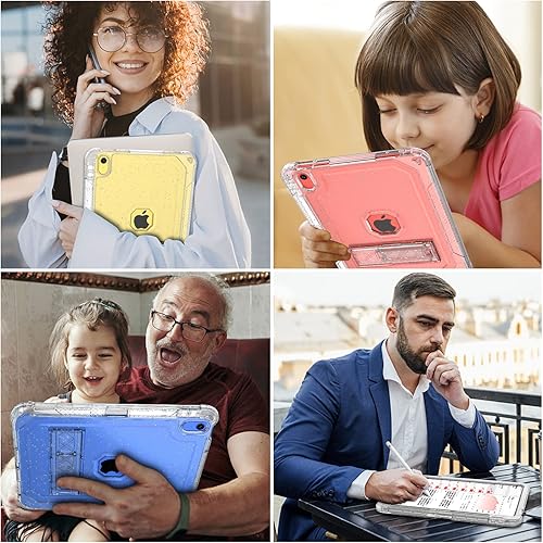 Miniatura 7 de ZoneFoker Funda para iPad A16 11 Generación 11 Pulgadas 2025  10 Gen 10.9 Pulgadas Funda 2022, Resistente a los Golpes de Servicio Pesado Rugosa