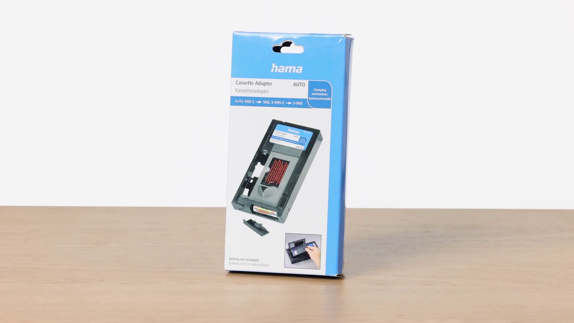Adaptateur Cassette VHS-C Pour Caméscope - Conversion Facile En Cassette VHS Standard ½ Pouce