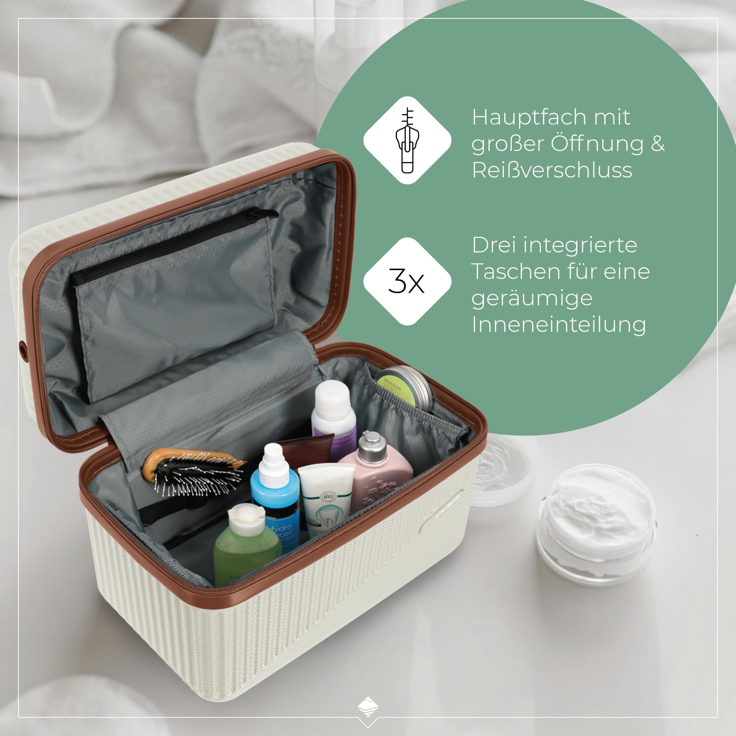 Travelite Beautycase Hartschale Handgepäck Bali Kosmetikkoffer 36 cm 17 Liter
