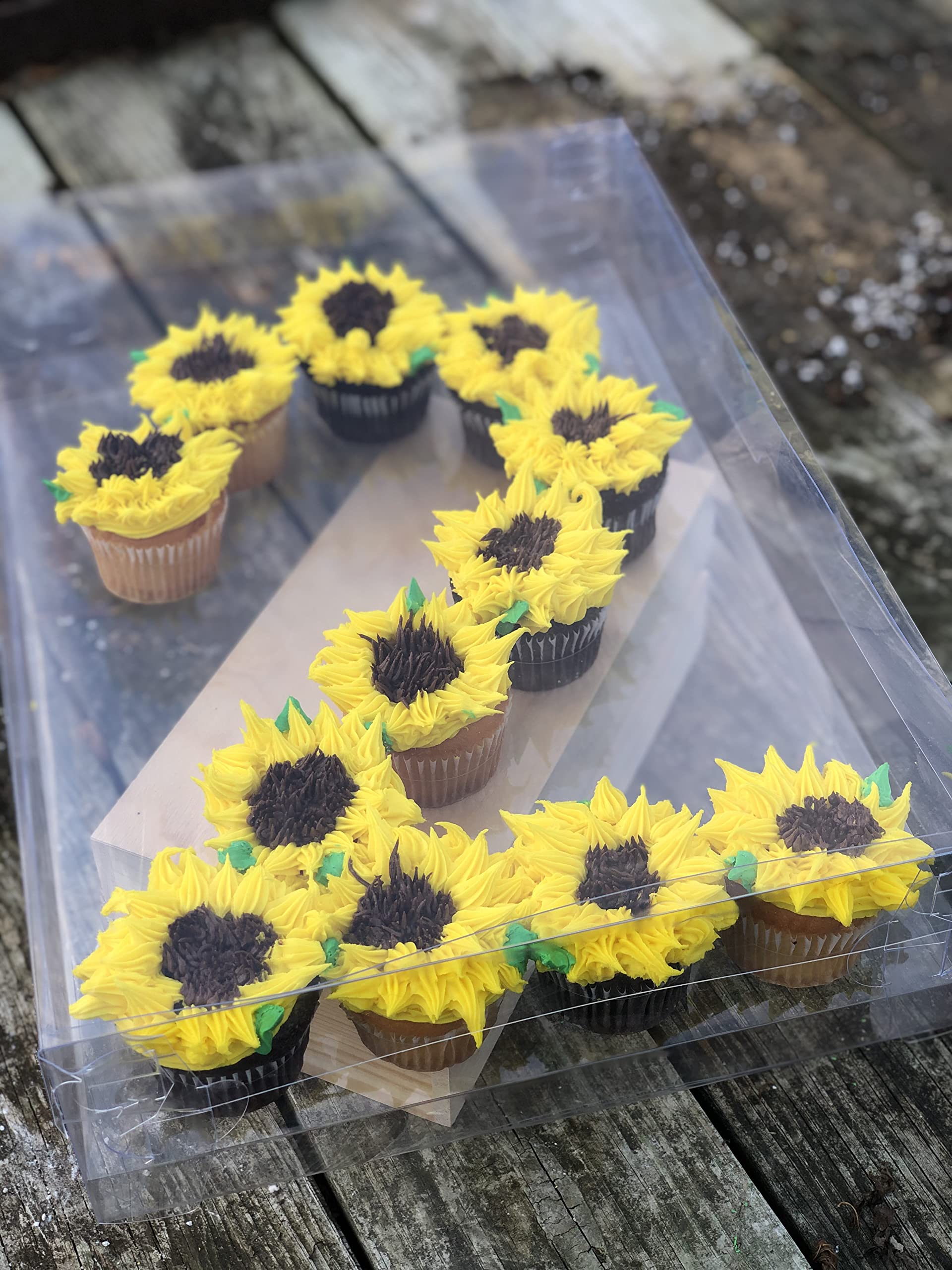 25 Cupcake-Boxen Aus Karton Mit Sichtfenster – Einzelbox Für Hochzeit, Geburtstag & Mehr
